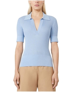 1 Топ-поло Uberta с декоративными элементами, синий Max mara studio