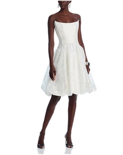 Платье с кокеткой и пышной юбкой, слоновая кость/кремовый Amsale