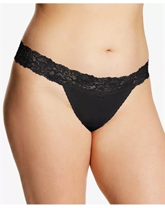Сексуальные кружевные стринги Sheer Lace Thong DMESLT, черный Maidenform