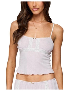 Свитер с ажурной вязкой Sephi Lacey, розовый Edikted