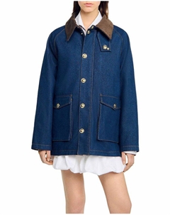 Джимовая рабочая куртка, синий Sandro