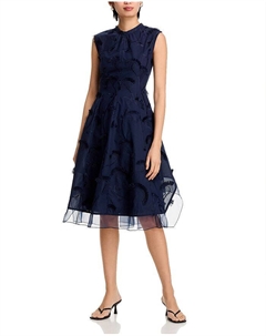 Безрукавное платье-комбинация из шифона, синий 3.1 phillip lim