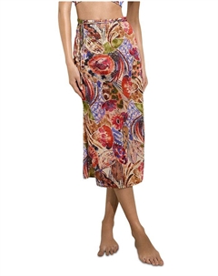 Солнечная запахивающаяся юбка-парео для пляжа Sunnie, розовый Marie oliver