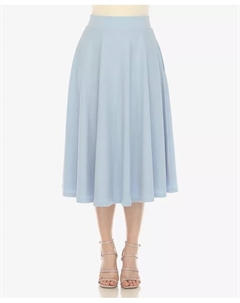 Женская расклешенная юбка с карманами, синий White mark