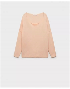 Женский оверсайз вязаный свитер, розовый Mango