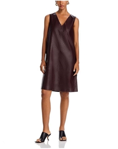 Серый платье-футляр из искусственной кожи Graylen, красный Kobi halperin