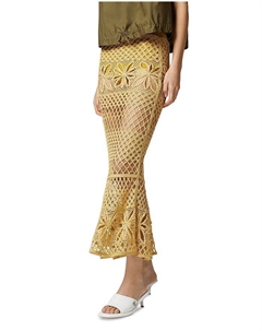 Криспо Фэнтези Сетчатая Юбка, желтый Pinko