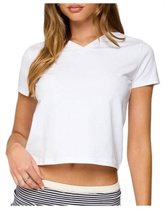 Футболка Ornella с V-образным вырезом, белый Edikted