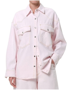 Лотта Вестерн Рубашка, розовый Agolde