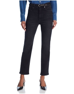 Ультраузкие укороченные джинсы Pencil Crop, черный Frame