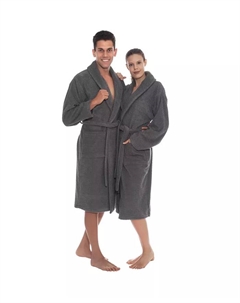 Сороно Унисекс Банный Халат из Турецкого Хлопка, серый Ozan premium home