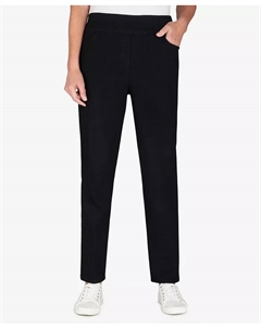 Женские джинсы средней посадки Super Stretch стандартной длины, черный Alfred dunner