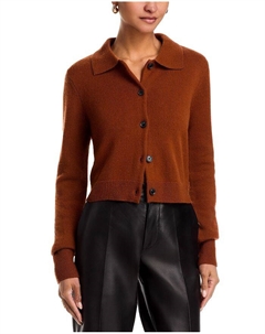 Укороченный кардиган из кашемира, коричневый Frame