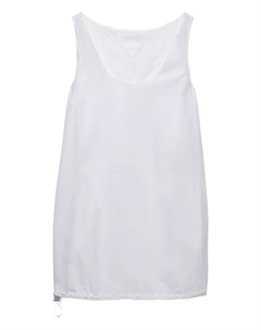 Двустороннее платье мини Re-Nylon, белый Prada