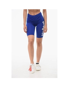 Велосипедные шорты из хлопка-стрейча с логотипом сбоку, синий Dsquared2