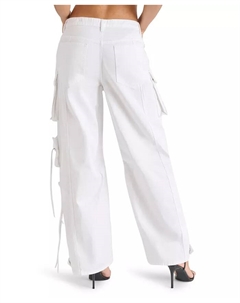 Женские хлопковые карго-брюки Duo Denim, белый Steve madden