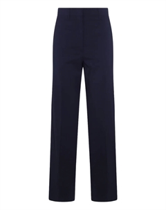 Брюки с заутюженными стрелками, синий Miu miu