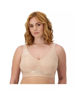 Бюстгальтер Comfort Revolution ComfortFlex Fit бесшовный беспроводной двухслойный 3484, коричневый Bali