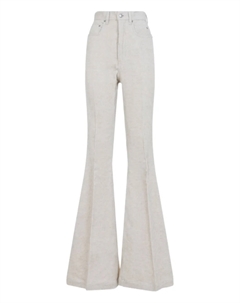 Вельветовые брюки Рика Оуэнса, белый Rick owens