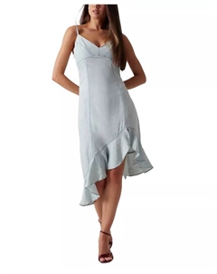 Женское платье Francisca с асимметричным подолом и рюшами, синий Guess