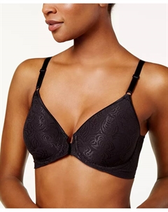 Комфортный утягивающий бюстгальтер на косточках с застежкой спереди Comfort Revolution 3P66, черный Bali