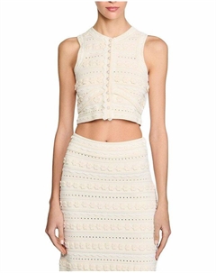 Вязаный топ, слоновая кость/кремовый Sandro