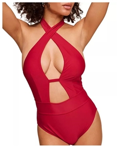 Женский купальник Brinlee цельнокроеный, красный Adore me