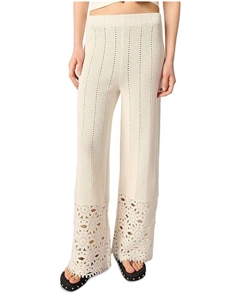 Вязаные брюки, белый Maje