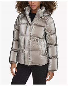 Женская стеганая куртка с капюшоном Puffer, серебряный Levi's®