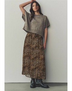 Юбка-колокол REGULAR FIT, коричневый Next