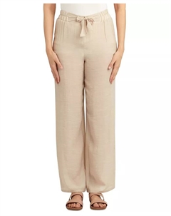 Джинсовые брюки с завышенной талией и запахом для девушек, коричневый/бежевый Bcx