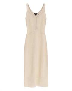 Платье миди, связанное крючком, нейтральный Theory