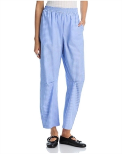 Селин Бочкообразные укороченные брюки из поплина, синий Steve madden