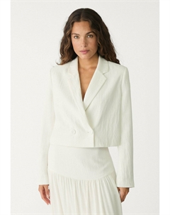 Блейзер CROPPED WITH BACK TIES, бежевый Stradivarius