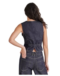 Женский джинсовый жилет Selene из хлопка, синий Steve madden