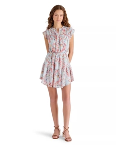 Женское платье Faith с короткими рукавами и застежкой на пуговицы, мультиколор Steve madden