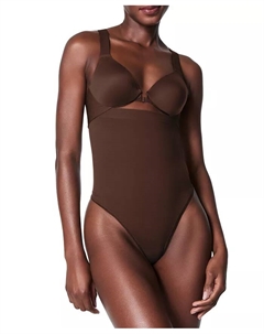 Женские бесшовные утягивающие трусы-стринги с высокой посадкой, коричневый Spanx