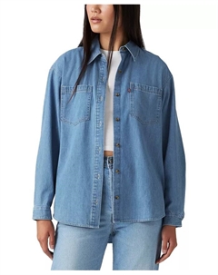 Женская хлопковая рубашка Iris с застежкой на пуговицы, синий Levi's®