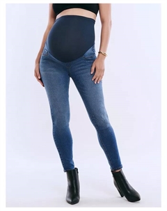 Женские джинсы-скини с высокой посадкой до щиколотки Secret Fit Over the Belly -, синий Motherhood maternity