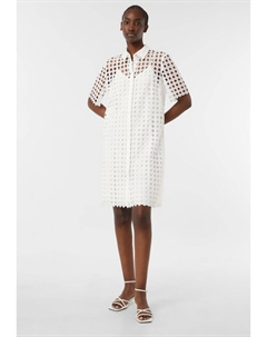 Платье-рубашка KURZES AUS MIT, белый Comma,