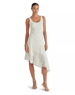 Женское платье Vance без рукавов с круглым вырезом, белый Steve madden