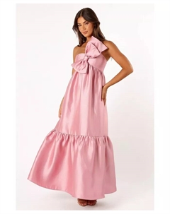 Женское платье макси Betina с бантом на лифе, розовый Petal & pup