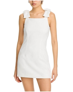 Мини-платье с бантом и тонкими бретелями Whisper, белый French connection