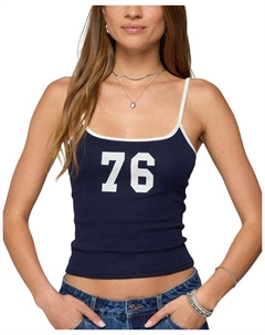 76 Контрастный Топ, синий Edikted