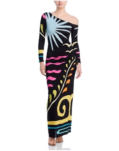 Луврское платье-парео Lourdes, мультиколор Cala de la cruz