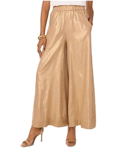 Металлические брюки с широкими штанинами, золотой Vince camuto