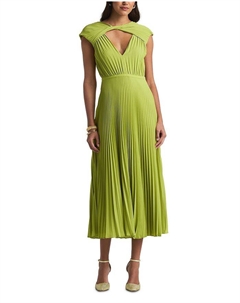 Плиссированное платье, зеленый St. john