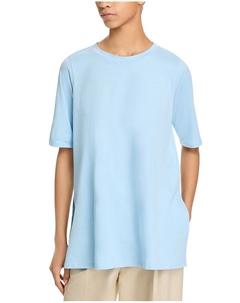 Туника с круглым вырезом, синий Eileen fisher