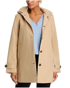 Апрель Женский Дождевик с Капюшоном, коричневый/бежевый Save the duck