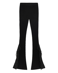 Брюки с кружевными деталями, черный Blumarine